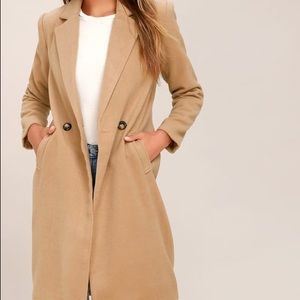 Winter long wool coat